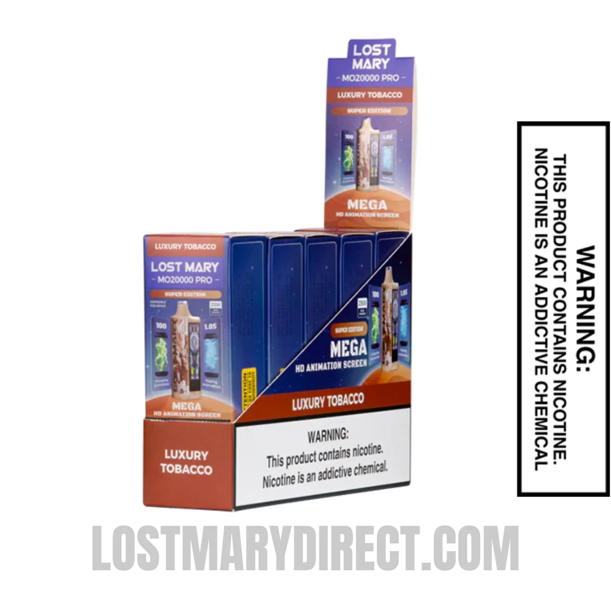 Luxury Tobacco Lost Mary MO20000 Pro Vape with bundle box