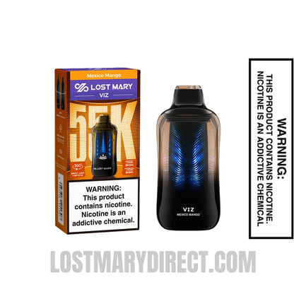 Mexico Mango Lost Mary VIZ 55K Disposable Vape With Package Box