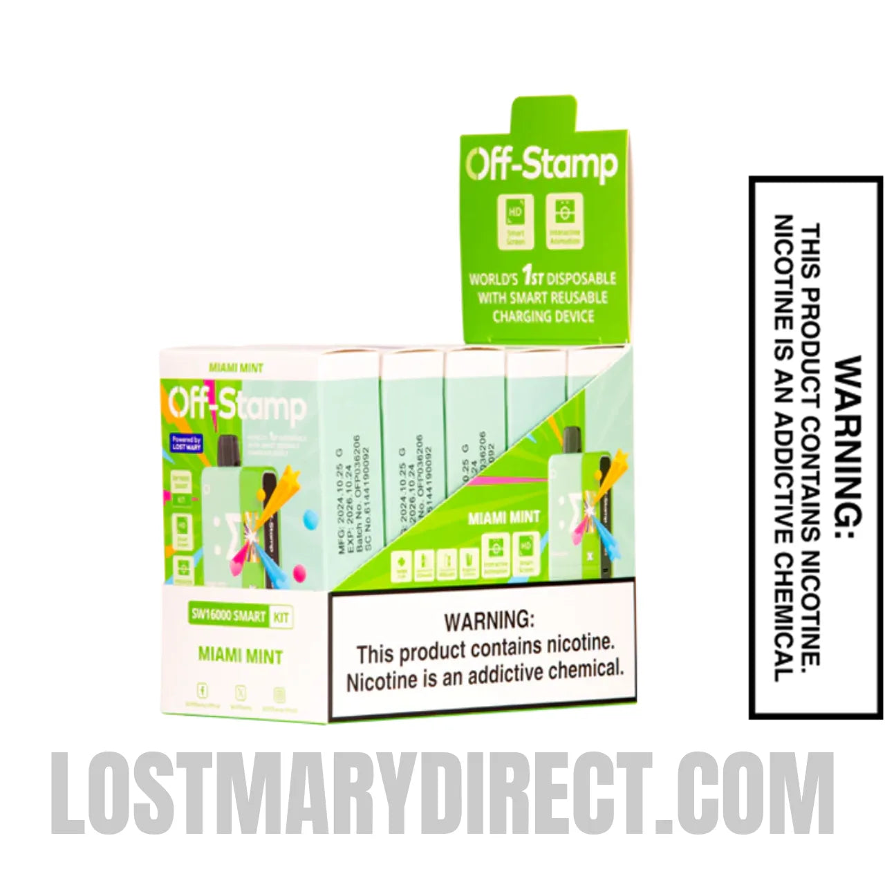 Miami Mint Off-Stamp SW16000 Disposable Pod with Bunde pack
