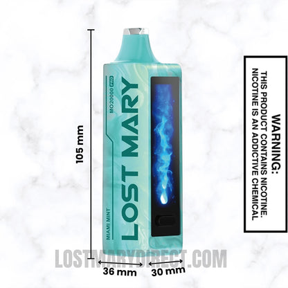 Miami Mint Lost Mary MO20000 Pro Vape | Lost Mary Direct Miami Mint Lost Mary MO20000 Pro Vape | Lost Mary Direct