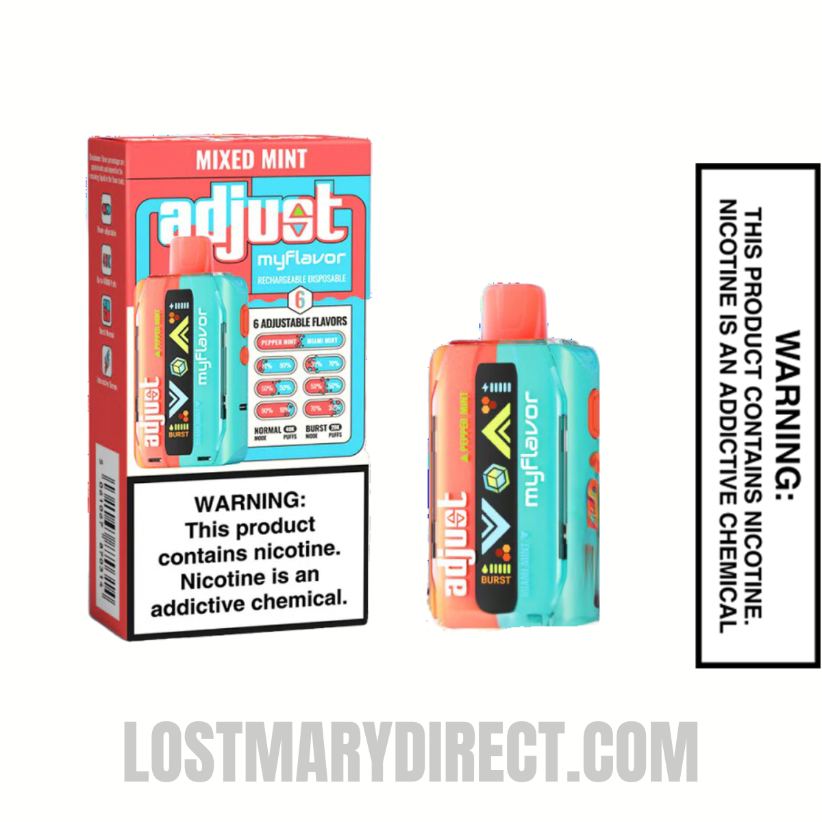 Mixed Mint Adjust MyFlavor 40k Disposable Vape Mixed Mint Adjust MyFlavor 40k Disposable Vape