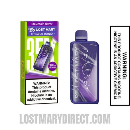 Mountain Berry Lost Mary MT35000 Turbo Vape with Package