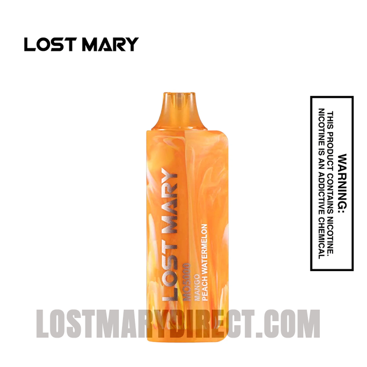 Peach Mango Watermelon Lost Mary MO5000 Disposable Vape