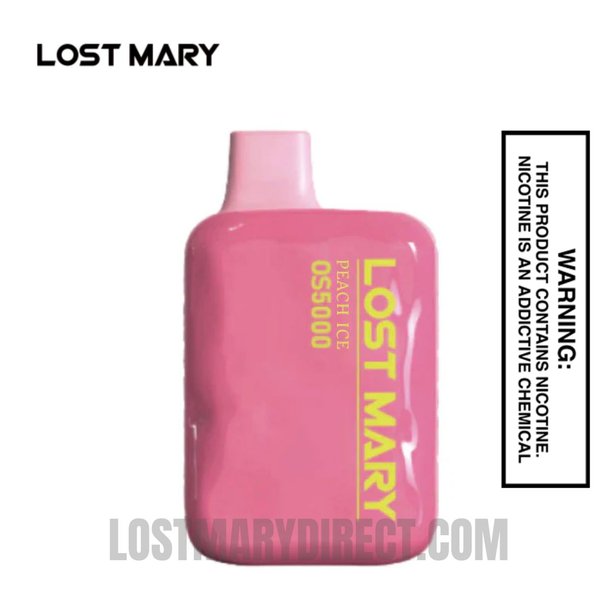 Peach Ice Lost Mary OS5000 Disposable Vape