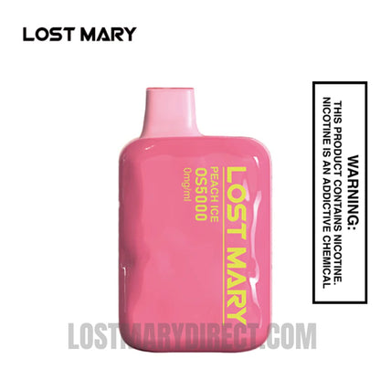 Peach Ice Lost Mary OS5000 Zero Nicotine Vape Peach Ice Lost Mary OS5000 Zero Nicotine Vape