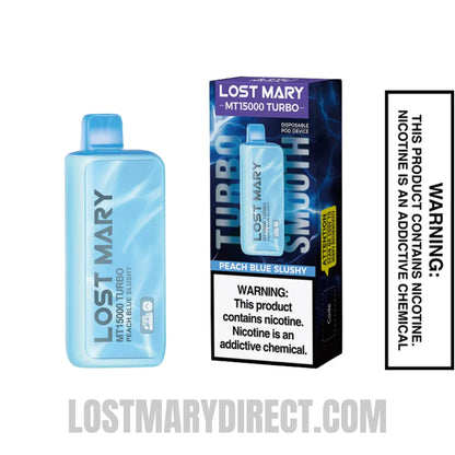 Peach Blue Slushy Lost Mary MT15000 Turbo Vape With Package Box
