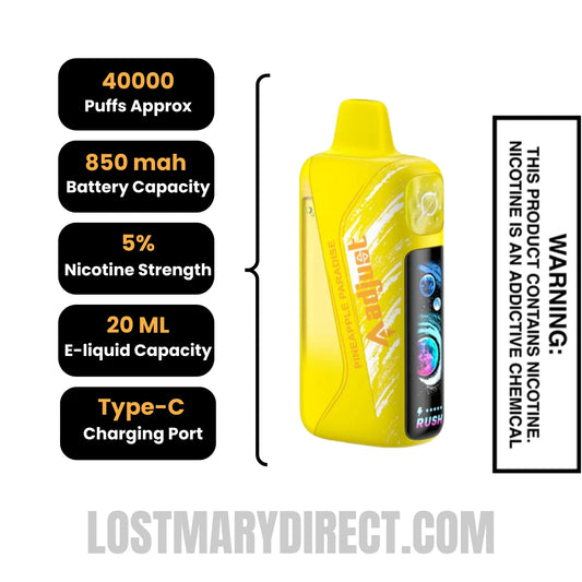 Pineapple Duo Ice Lost Mary OS5000 Frozen Edition Vape Pineapple Duo Ice Lost Mary OS5000 Frozen Edition Vape