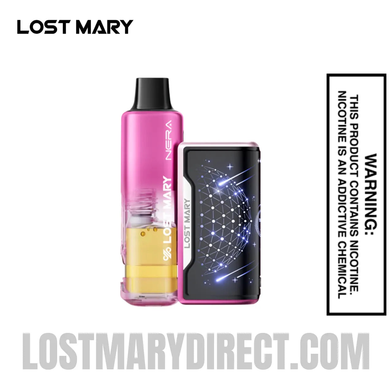 Pink Lemonade Lost Mary Nera Fullview 70K Vape Kit