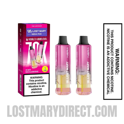 Pink Lemonade Lost Mary Nera Fullview 70K Vape Pod Pink Lemonade Lost Mary Nera Fullview 70K Vape Pod