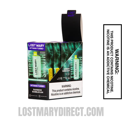 Rainbow Bubblegum Lost Mary MT15000 Turbo With Bundle Pack