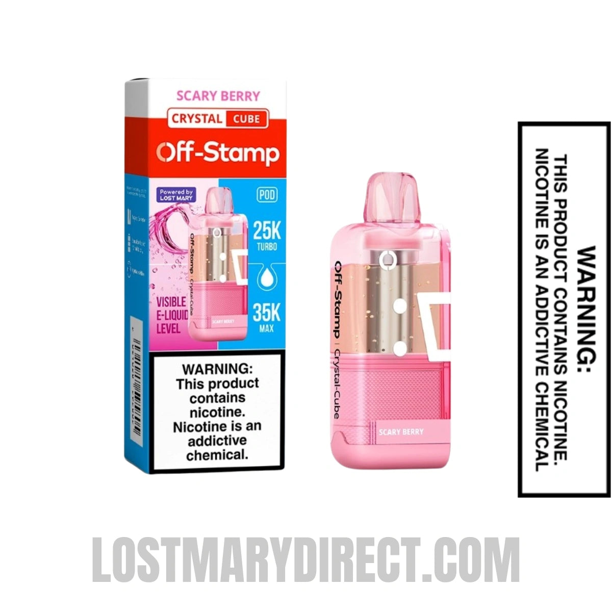 Scary Berry Off Stamp X Cube Crystal Cube 35K Vape Pod