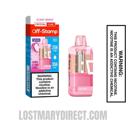 Scary Berry Off Stamp X Cube Crystal Cube 35K Vape Pod