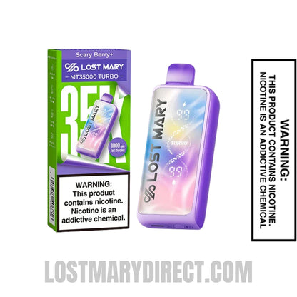 Scary Berry Lost Mary MT35000 Turbo Disposable Vape With Package Box
