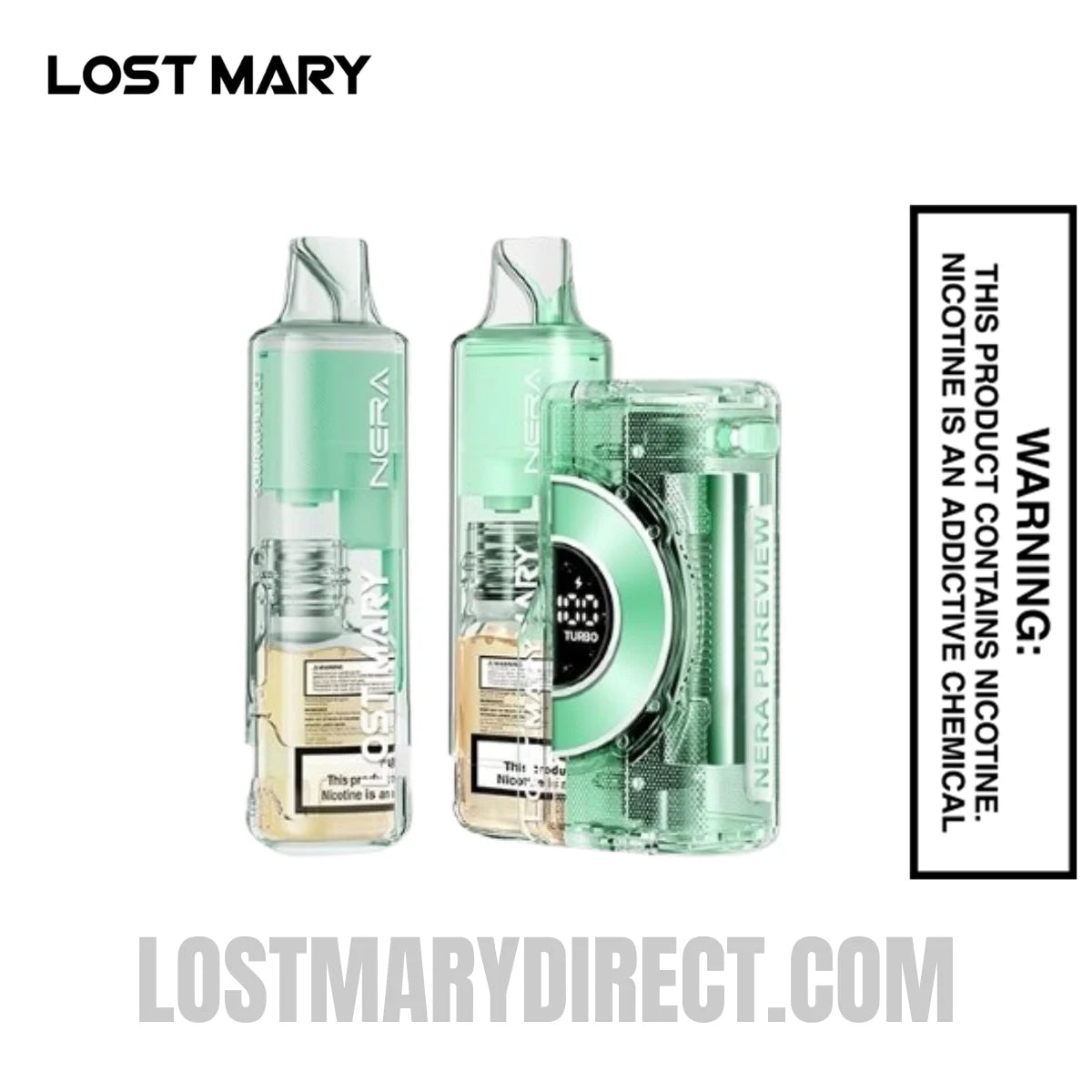 Sour Apple Ice Lost Mary Nera Pureview 40K Vape Kit
