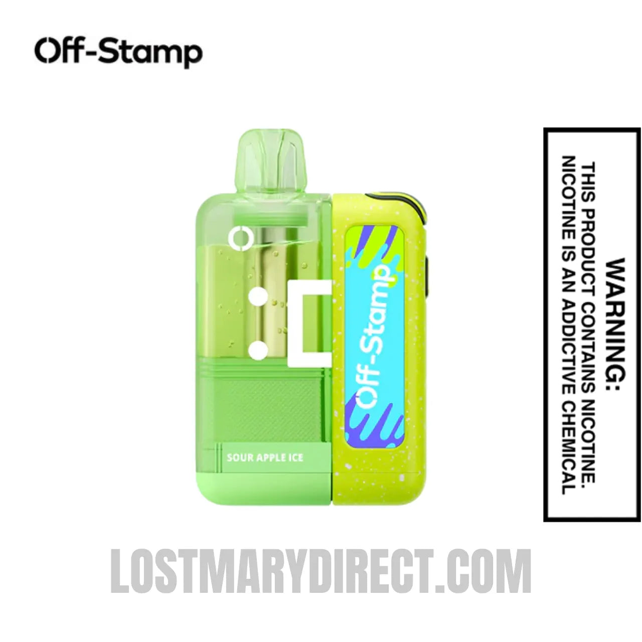 Sour Apple Ice Off Stamp X Crystal Cube 35K Disposable Kit