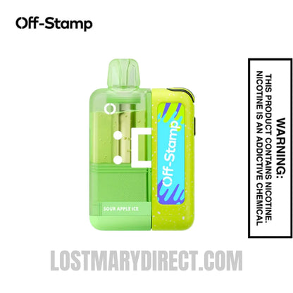 Sour Apple Ice Off Stamp X Crystal Cube 35K Disposable Kit