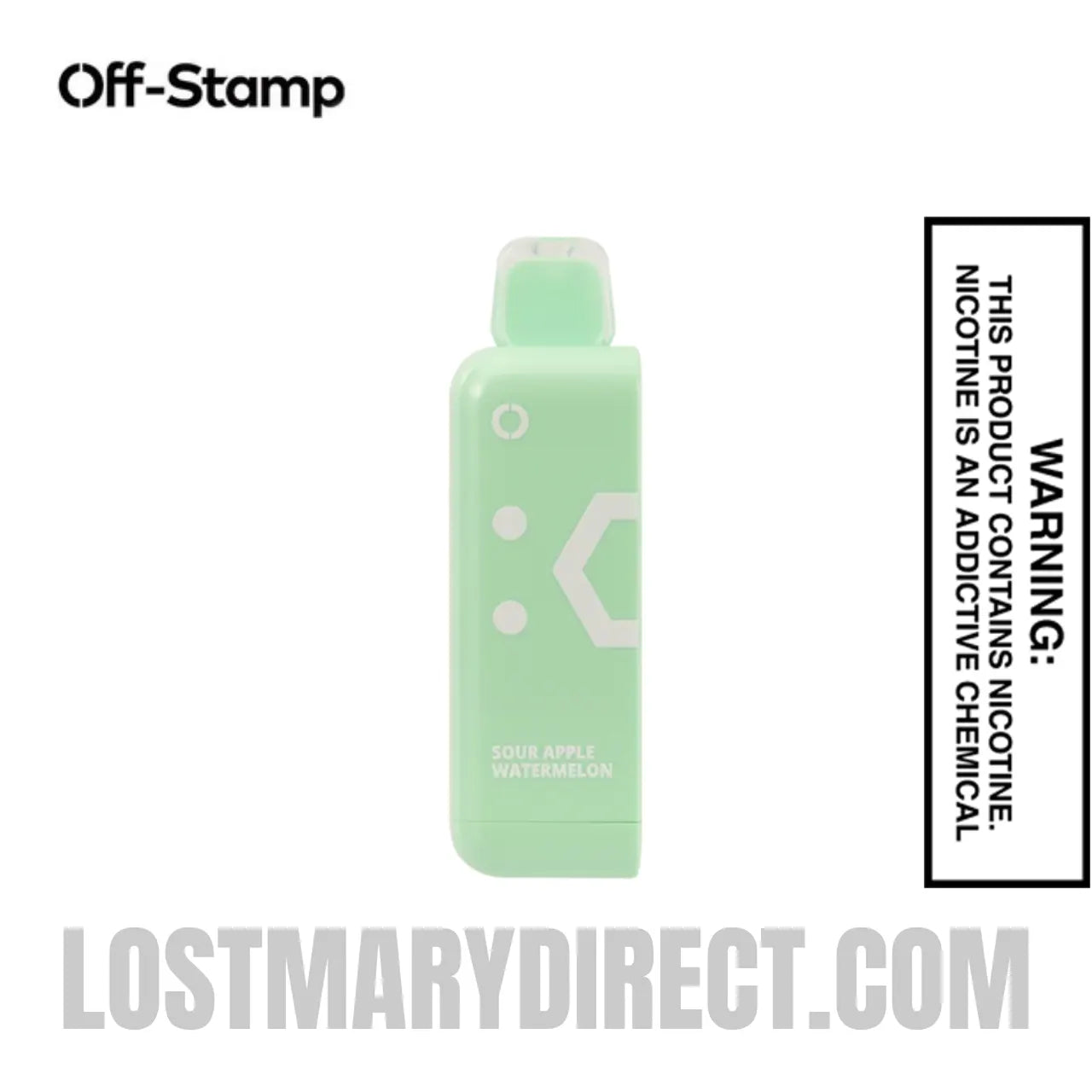 Sour Apple Watermelon Off Stamp Classic Cube 25K Disposable Pod