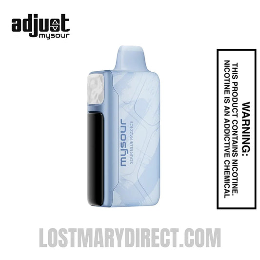 Sour Blue Razz Ice Adjust MySour 40K Disposable Vape