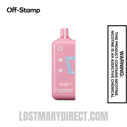 Sour Strawberry Dragonfruit Off Stamp Ice Cube 25K Disposable Pod