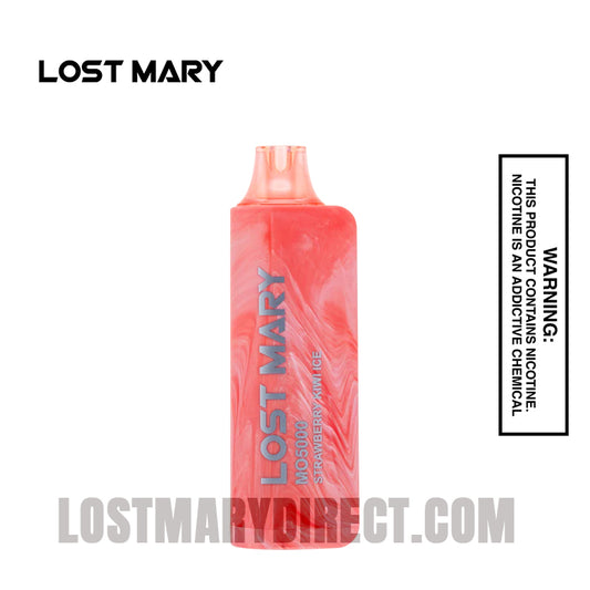 White Strawberry Ice Lost Mary MO5000 Disposable Vape White Strawberry Ice Lost Mary MO5000 Disposable Vape