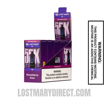 Strawberry Kiwi Lost Mary VIZ 55K Disposable Vape With Bundle Pack