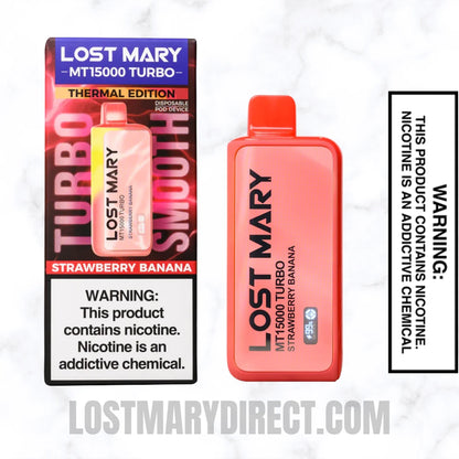 Strawberry Banana Lost Mary MT15000 TURBO With Package Box