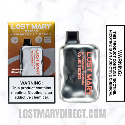 Strawberry Banana Lost Mary OS5000 Luster Edition Vape Strawberry Banana Lost Mary OS5000 Luster Edition Vape
