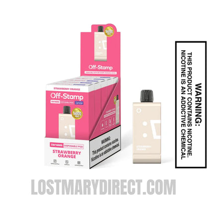 Strawberry Orange Off Stamp SW16000 Disposable Pod With Package Box 