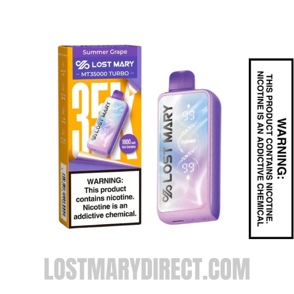 Summer Grape Lost Mary MT35000 Turbo Vape Package