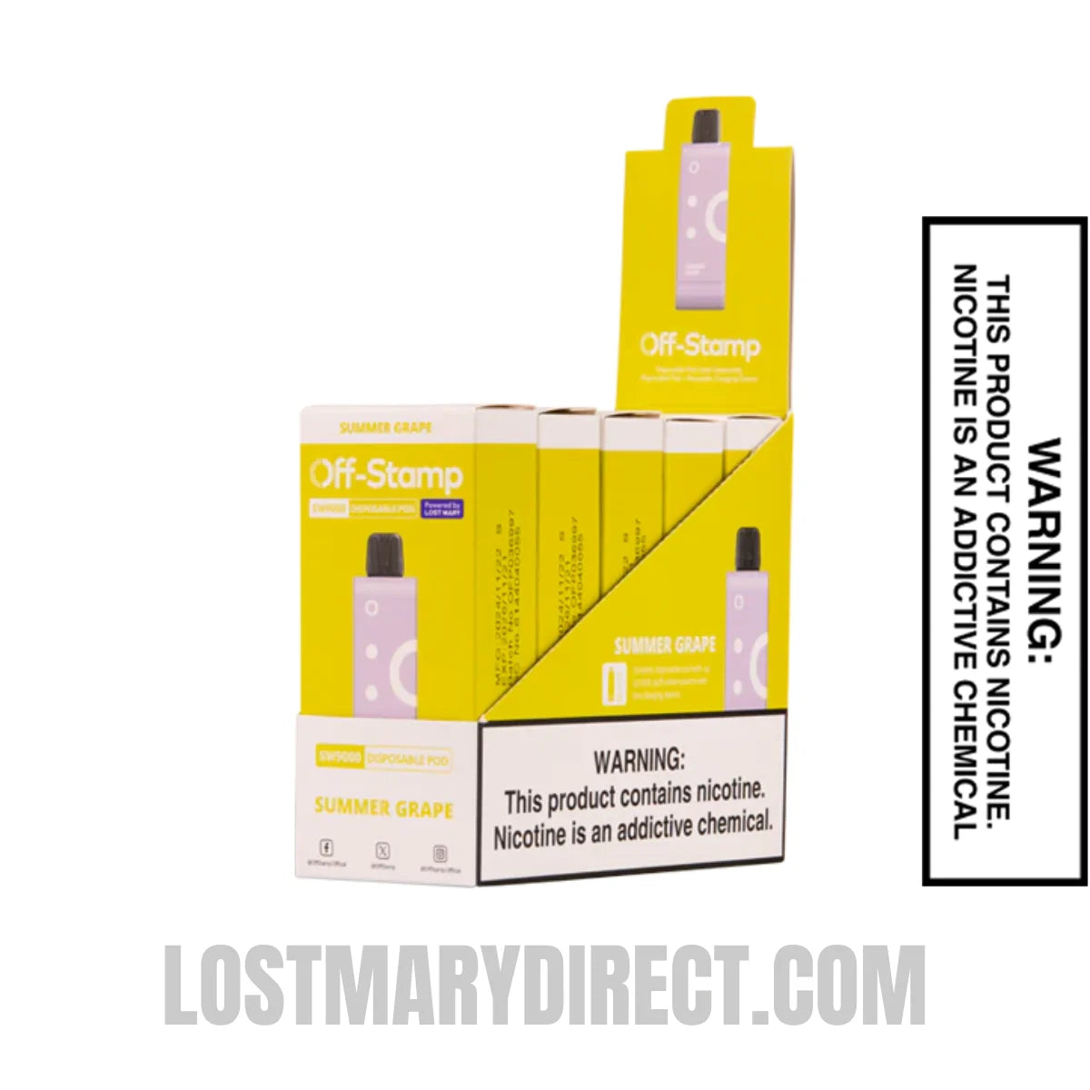 Summer Grape Off Stamp SW9000 Disposable Pod With Bundle Pack