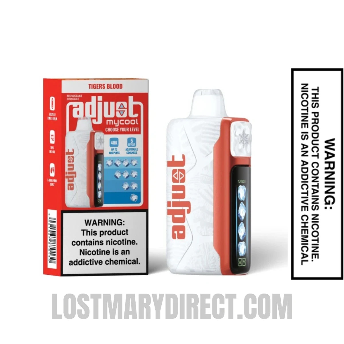 Tigers Blood Adjust MyCool 40k Disposable Vape Bundle pack