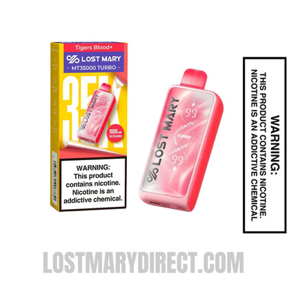 Tigers Blood Lost Mary MT35000 Turbo Disposable Vape With Bundle Pack