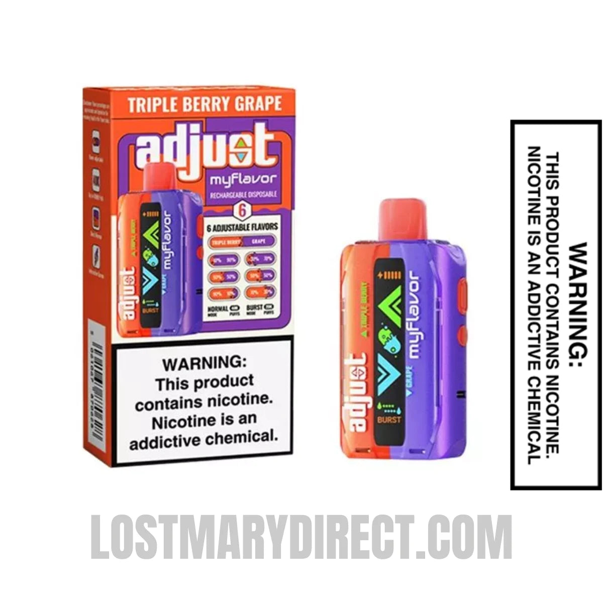Triple Berry Grape Adjust MyFlavor Package