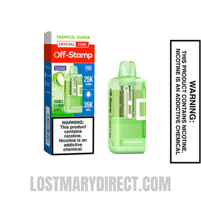Tropical Guava Off Stamp X Cube Crystal Cube 35K Vape Pod With Package Box
