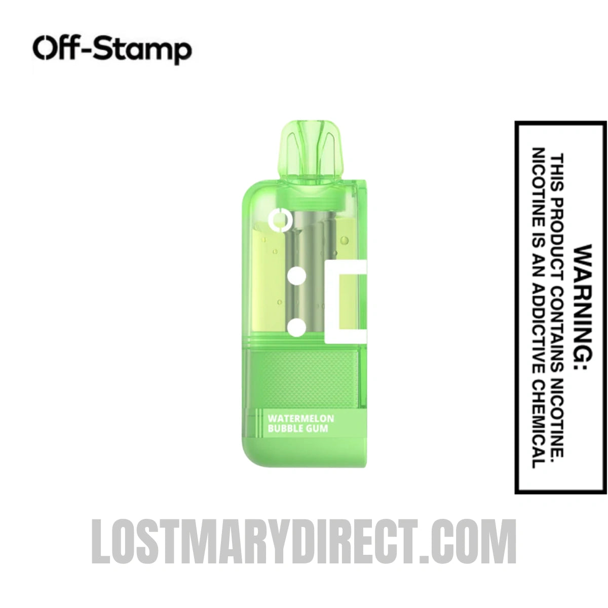 Watermelon Bubble Gum Off Stamp X Crystal Cube 35K Disposable Vape Pod