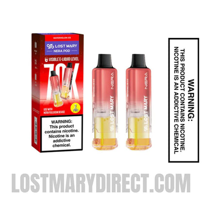 Watermelon Ice Lost Mary Nera Fullview 70K Vape Pod with package box