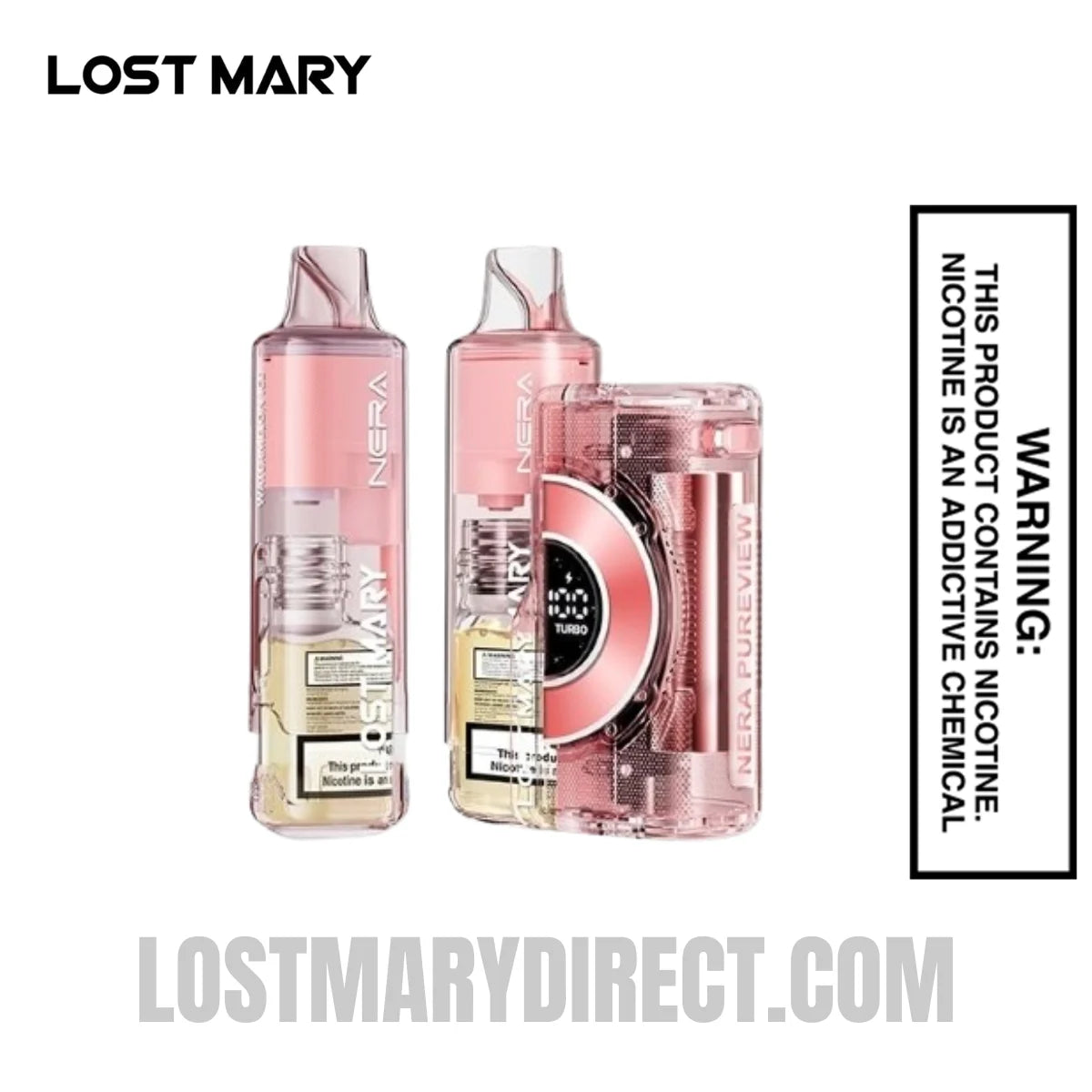 Watermelon Ice Lost Mary Nera Pureview 40K Vape Kit