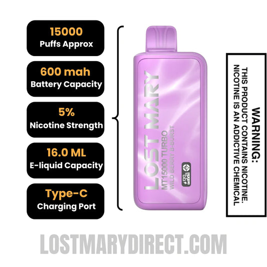 Berry Burst Lost Mary MT15000 TURBO Vape | 15000 Puffs Berry Burst Lost Mary MT15000 TURBO Vape | 15000 Puffs