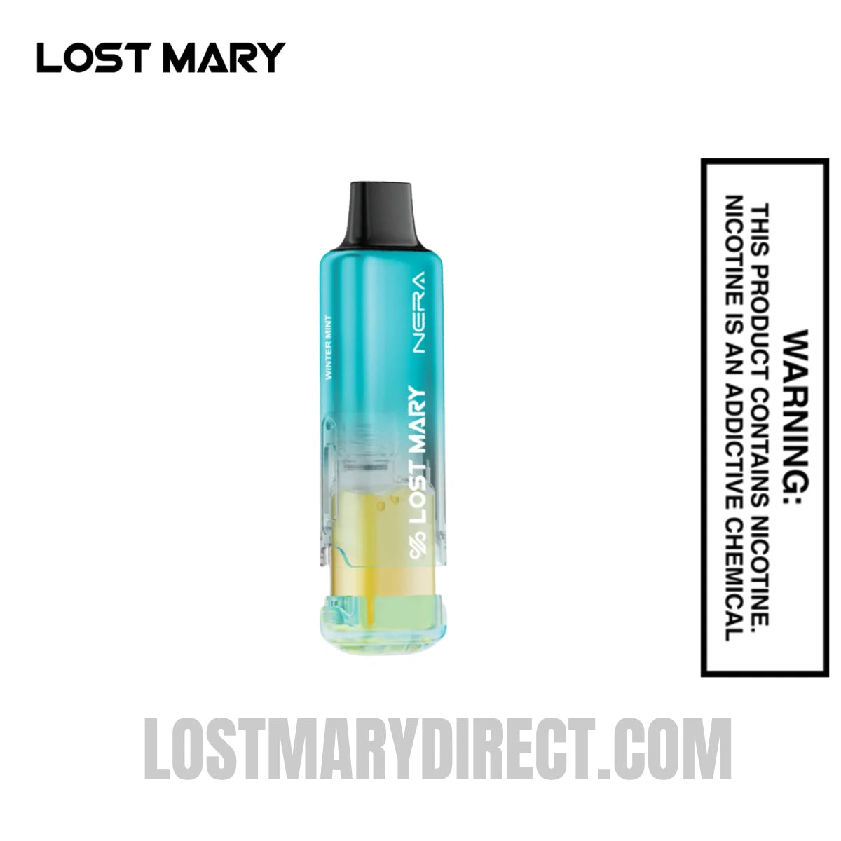 Winter Mint Lost Mary Nera Fullview 70k Vape Pod