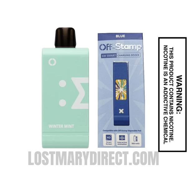 Winter Mint Off Stamp SW16000 Vape Kit | LostMaryDirect Winter Mint Off Stamp SW16000 Vape Kit | LostMaryDirect