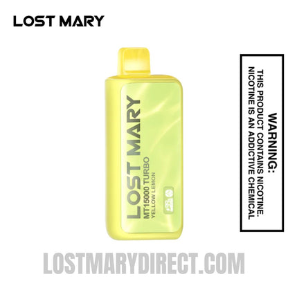 Yellow Lemon Lost Mary MT15000 Turbo